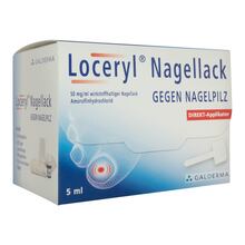 Abbildung: Loceryl Nagellack gegen Nagelpilz Direkt-Applikat. 5 ml, Wirkstoffhaltiger Nagellack PZN 18063857 