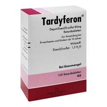 Abbildung: Tardyferon Depot-Eisen(II)-sulfat 80 mg Retardtab. 100 St, Retard-Tabletten PZN 18070745 