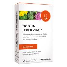 Abbildung: Nobilin Leber Vital Kapseln 60 St, Kapseln PZN 18086054 
