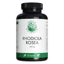 Abbildung: Green Naturals Rhodiola rosea 500 mg hochdos.Kapseln  120 St, Kapseln PZN 18099200 