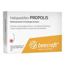 Abbildung: Beecraft Halspastillen Propolis 30 St, Lutschpastillen PZN 18117323 