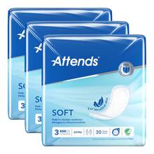 Abbildung: ATTENDS Soft 3 extra 3X30 St, Beutel PZN 18153951 