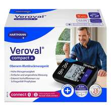 Abbildung: Veroval compact plus Oberarm-Blutdruckmessgerät 1 St PZN 18163719 