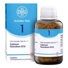 Abbildung: Biochemie Dhu 1 Calcium fluoratum D 12 Tabletten 900 St, Tabletten PZN 18182510 