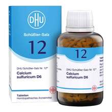 Abbildung: Biochemie Dhu 12 Calcium sulfuricum D 6 Tabletten 900 St, Tabletten PZN 18182786 