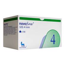 Abbildung: NOVOFINE Nadeln 32 G 4 mm 100 St, Kanüle PZN 18185856 
