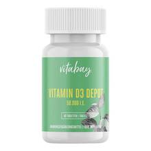 Abbildung: Vitamin D3 Depot 50.000 I.E. Cholecalcifer.veg.Tab 60 St, Tabletten PZN 18211022 