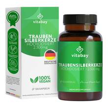 Abbildung: Traubensilberkerze Extrakt 2500 mg vegan Kapseln 120 St, Kapseln PZN 18211105 