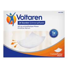 Abbildung: Voltaren 24 Stunden Schmerzpflaster 5 St, Pflaster PZN 18223321 