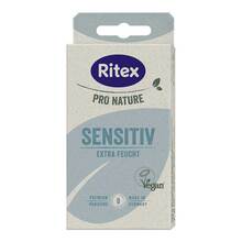 Abbildung: RITEX PRO NATURE SENSITIV vegan Kondome 8 St, Kondome PZN 18232432 