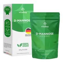 Abbildung: D-Mannose Pulver aus Birke vegan 200 g, Pulver PZN 18236447 