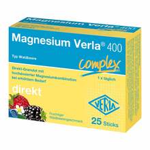 Abbildung: Magnesium Verla 400 Waldbeere Direkt-Granulat 25 St, Granulat PZN 18263852 