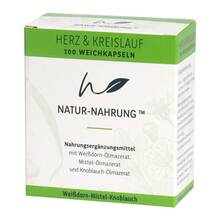 Abbildung: Natur-Nahrung Herz & Kreislauf Weißd. + Mistel+Knobl 100 St, Weichkapseln PZN 18295622 
