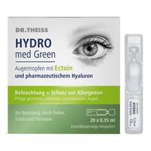 Abbildung: DR.THEISS Hydro med Green Augentro.Einzeldosis Ampulle  20X0.35 ml, Augentropfen PZN 18365038 