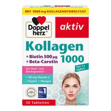 Abbildung: Doppelherz Kollagen 1000 Tabletten 30 St, Tabletten PZN 18389352 