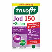 Abbildung: Taxofit Jod 150 + Selen Tabletten 60 St, Tabletten PZN 18405855 