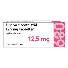 Abbildung: Hct-089Pharm 12,5 mg Tabletten 30 St, Tabletten PZN 18424887
