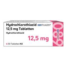 Abbildung: Hct-089Pharm 12,5 mg Tabletten 50 St, Tabletten PZN 18424893