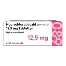 Abbildung: Hct-089Pharm 12,5 mg Tabletten 100 St, Tabletten PZN 18424901