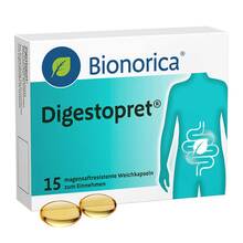 Abbildung: Digestopret magensaftresistente Weichkapseln 15 St, Magensaftresistente Weichkapseln PZN 18428224 