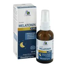Abbildung: Melatonin 1 mg Einschlaf-Spray 50 ml, Spray PZN 18432711 