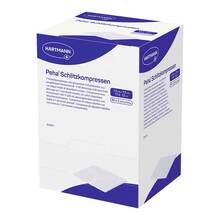 Abbildung: PEHA SCHLITZKOMPRESSEN 7,5x7,5 cm steril 50X2 St, Kompressen PZN 18445760 