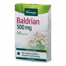 Abbildung: Kneipp Baldrian 500 mg Filmtabletten 90 St, Filmtabletten PZN 18448190 