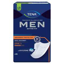 Abbildung: TENA MEN Active Fit Level 3 Inkontinenz Einlagen 16 St PZN 18449456 
