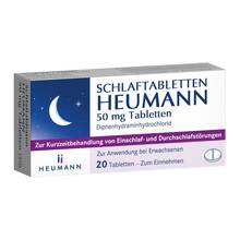 Abbildung: Schlaftabletten Heumann 50 mg Tabletten 20 St, Tabletten PZN 18487333 