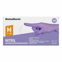 Abbildung: Domotherm Untersuchungshandschuhe Nitril unste.pf M lila 100 St, Handschuhe PZN 18489237 