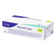 Abbildung: Peha-Soft Latex protect Untersuchungshandschuhe unsteril pf M 100 St, Handschuhe PZN 18605695 