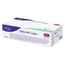 Abbildung: Peha-Soft Latex protect Untersuchungshandschuhe unsteril pf XL 100 St, Handschuhe PZN 18605726 