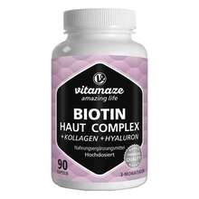 Abbildung: Biotin Haut Komplex hochdosiert + Kollagen Kapseln 90 St, Kapseln PZN 18662463 