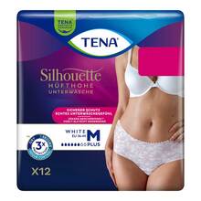 Abbildung: TENA SILHOUETTE plus M white Inkontinenz Pants 12 St PZN 18664893 