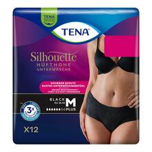 Abbildung: TENA SILHOUETTE plus M black Inkontinenz Pants 12 St PZN 18664930 