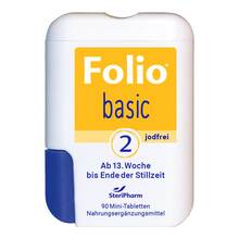 Abbildung: Folio 2 basic jodfrei Filmtabletten 90 St, Filmtabletten PZN 18671367 