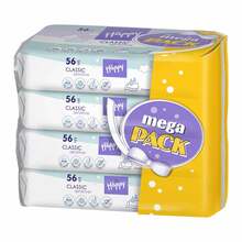 Abbildung: Bella baby Happy Feuchttücher sensitive 4X56 St, Tücher PZN 18674791 