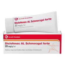 Abbildung: Diclofenac AL Schmerzgel forte 20 mg / g 180 g, Gel PZN 18719890 