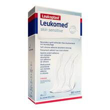 Abbildung: LEUKOMED skin sensitive steril 8x15 cm 20 St, Pflaster PZN 18730070 