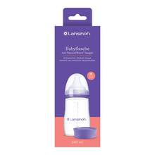 Abbildung: LANSINOH NaturalWave Babyflasche 240ml & Sauger M 1 St, Flaschen PZN 18771608 