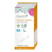 Abbildung: Bio Tampons Super Plus mit Applikator Masmi 12 St, Tampon PZN 18782670 