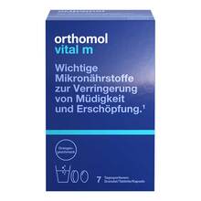 Abbildung: Orthomol Vital M Granulat / Kap./Tabletten Kombipackung 7 Tage 1 P, Kombipackung PZN 18824753 
