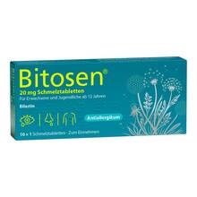 Abbildung: Bitosen 20 mg Schmelztabletten 10 St, Schmelztabletten PZN 18890520 