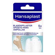 Abbildung: Hansaplast Blasen-Pflaster Mix Pack 5 St, Pflaster PZN 19067716 