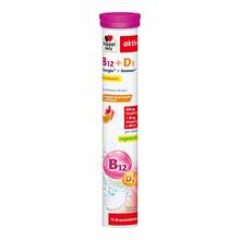 Abbildung: Doppelherz Vitamin B12 + D3 Brausetabletten 15 St, Brausetabletten PZN 19068905 