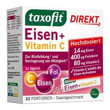 Abbildung: Taxofit Eisen + Vitamin C Direkt Granulat 20 St, Granulat PZN 19080556 