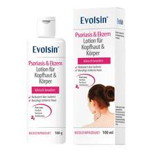 Abbildung: EVOLSIN Psoriasis & Ekzem Lotion Kopfhaut & Körper 100 ml, Lotion PZN 19081082 