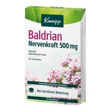 Abbildung: Kneipp Baldrian Nervenkraft 500 mg Filmtabletten 30 St, Filmtabletten PZN 19126229 