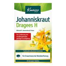 Abbildung: Kneipp Johanniskraut Dragees H 40 St, Überzogene Tabletten PZN 19126235 