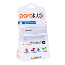 Abbildung: Para Kito Mückenschutz Armband Erwachsene weiß 1 St PZN 19132069 
